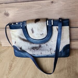 Elegant Canadian Seal Skin Leather Handbag
